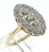 Vintage Art Deco 3 Diamond Ring