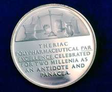 Lot Of 5 History Of Drugs Sterling Silver Medals