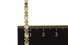 10K Yellow Gold Diamond Inset Mom Mother's Day Tennis Bracelet