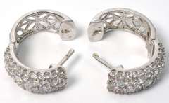 Sterling Silver CZ Earrings