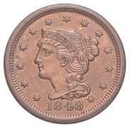1848 Young Head Large Cent