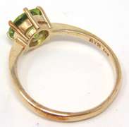 Favorite Yellow Gold Peridot Solitaire Ring