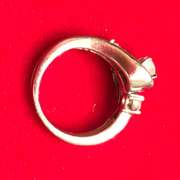 Ladies 14k white gold and diamond wedding set.