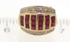 Charming 18kt Ruby Diamond Huggie