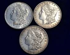 Estate Lot of 3 Circulated Morgan Dollars