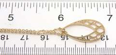 Stunning 18kt Zoughaib Open Teardrop Necklace