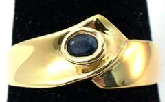 Majestic Sapphire Band Ring in 14KT Yellow Gold