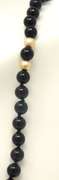 Black Bead & Gold Bead Necklace