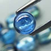 Glistening 4.45ct heated only Sapphire cabochon set