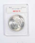 MS63 1927-S Peace Silver Dollar - Redfield - Graded Blanchard