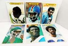 Lot of 8 Topps 1980 Oversized Color Football Cards