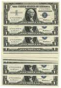15 Superb Consecutive Gem CU 1957 $1 Silver Certs