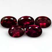 Natural 4.82ct violet Rhodolite Garnet set