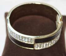 An Eye Catching Two Tone Metal Bracelet