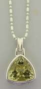 Italian Sterling Silver Peridot Necklace