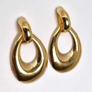 Tastefully Scaled Door Knocker Earrings