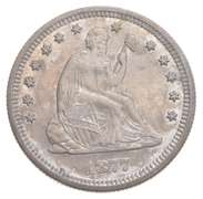 1877-S Seated Liberty Quarter