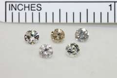 Scintillating Natural Diamonds - Lot of 5