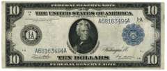 Nicer 1914 Series Large Size $10 Federal Reserve Note