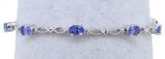 Sweet Tanzanite Bracelet in Sterling Silver