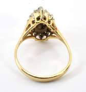 Sparkling 14k Diamond Cluster Ring