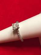 LADIES 14K WHITE GOLD RING WITH  1.25 CARAT OF DIAMONDS