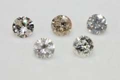 Scintillating Natural Diamonds - Lot of 5