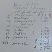 Stamps: Portrait Stamps $17.04