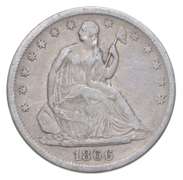 1866-S Seated Liberty Half Dollar