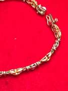 14K WHITE AND YELLOW GOLD DIAMOND BRACELET