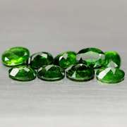 Rich forest green 6.79ct Chrome Diopside set