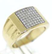 Gent's Yellow Gold Diamond Ring