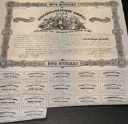 Oct 27 1862 $500 Confederate States Bond