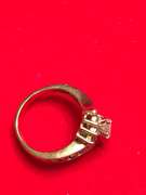 LADIES 14K YELLOW GOLD DIAMOND WEDDING SET 1.50 CARAT