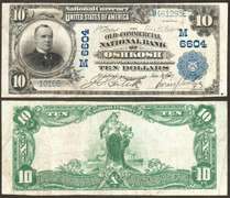 $10 1902-ND The Old Commercial NB of Oshkosh, WI Ch-M6604 Winnebago County VF