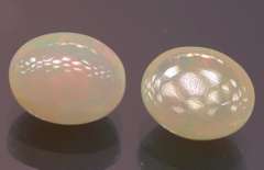 Stunning 4.04ct untreated pair of Welo Opals