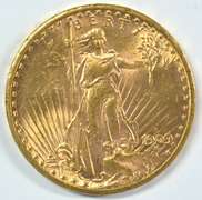Super Choice BU 1909-S St. Gaudens $20 Gold Piece