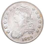 1829 Capped Bust Half Dollar