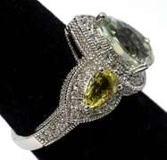 Colorful Quartz Ring in Sterling Silver