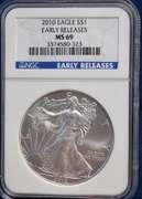 2010 NGC ER MS69 Silver Eagle