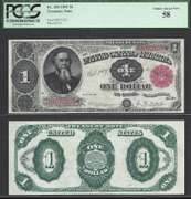 $1 1891 Treasury Note PCGS Choice Abt New 58