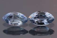 Heated Only! 1.34ct pair of high fire Ceylon Sapphires