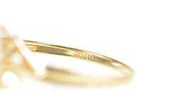 10K Yellow Gold Marquise Garnet Diamond Accent Statement Ring