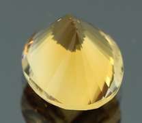Vibrant 3.38ct 9x11mm concave cut Citrine