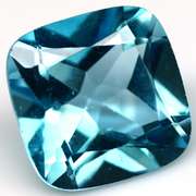 Vivid! 8.79ct radiant cut Swiss blue Topaz