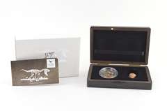 2014 Republic Of Congo 1500 Franc - 2 Oz Silver Coin & Talon Set - Box