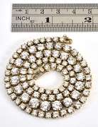 Sparkling CZ Sterling Tennis Necklace