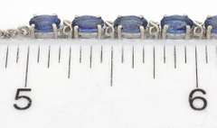 Lustrous Tanzanite Bracelet in Sterling Silver