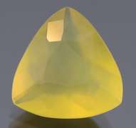 Captivating 4.61ct trillian cut golden Fire Opal