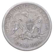 1866-S Seated Liberty Half Dollar